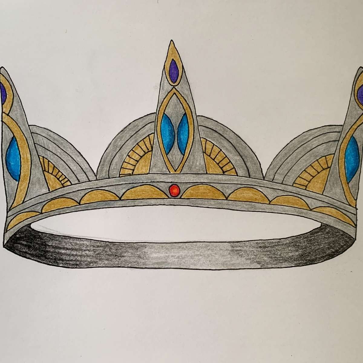 How to color a crown