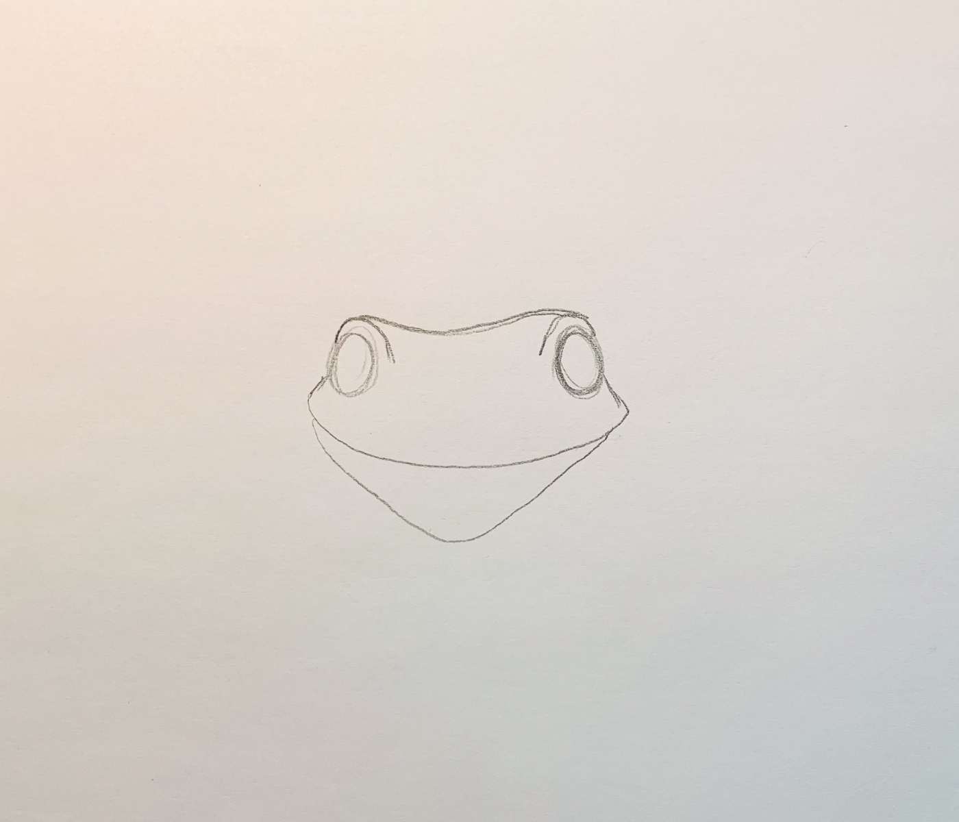 How to draw a frog chin