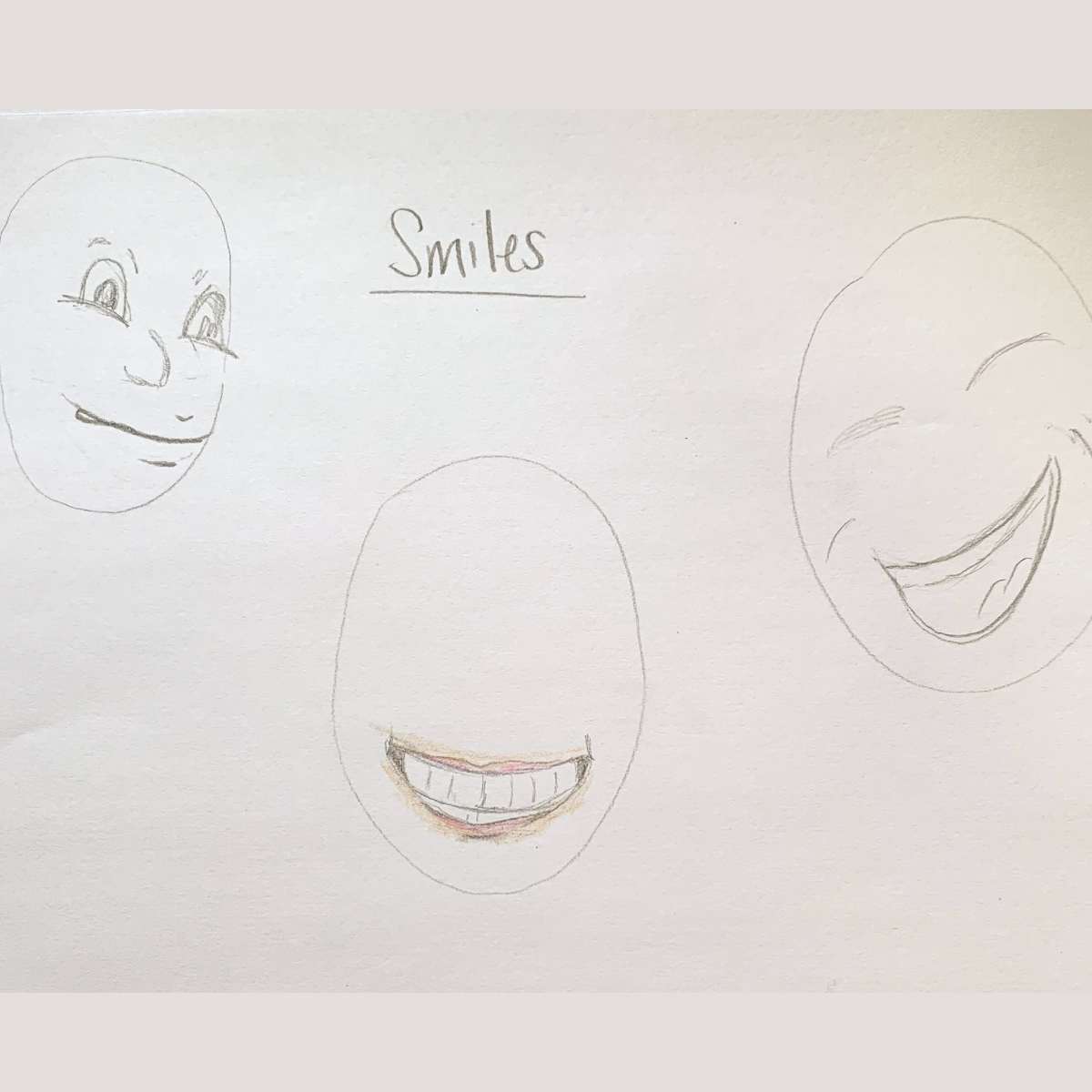 3 cute smiles to learn how to draw