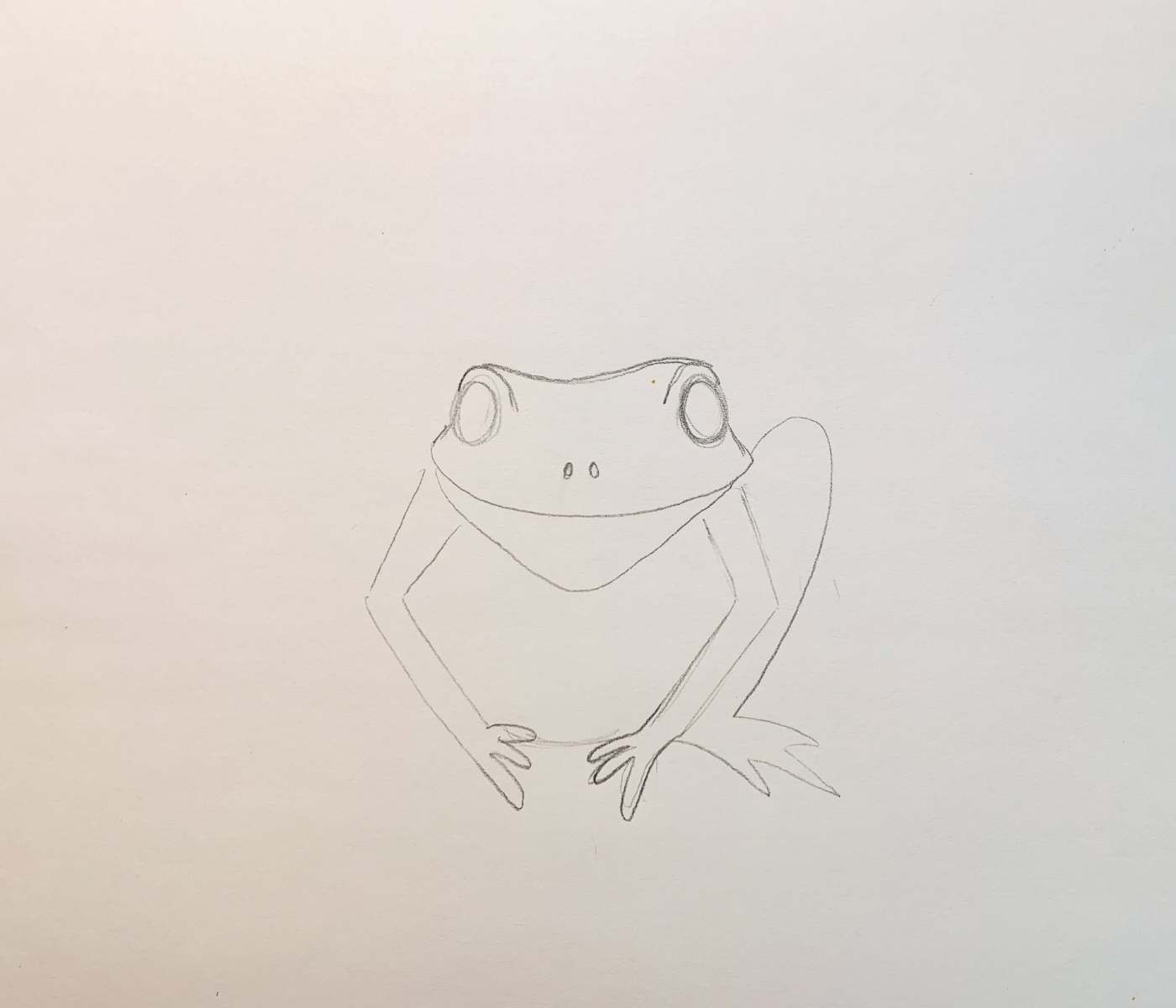 How to draw pointy frog legs