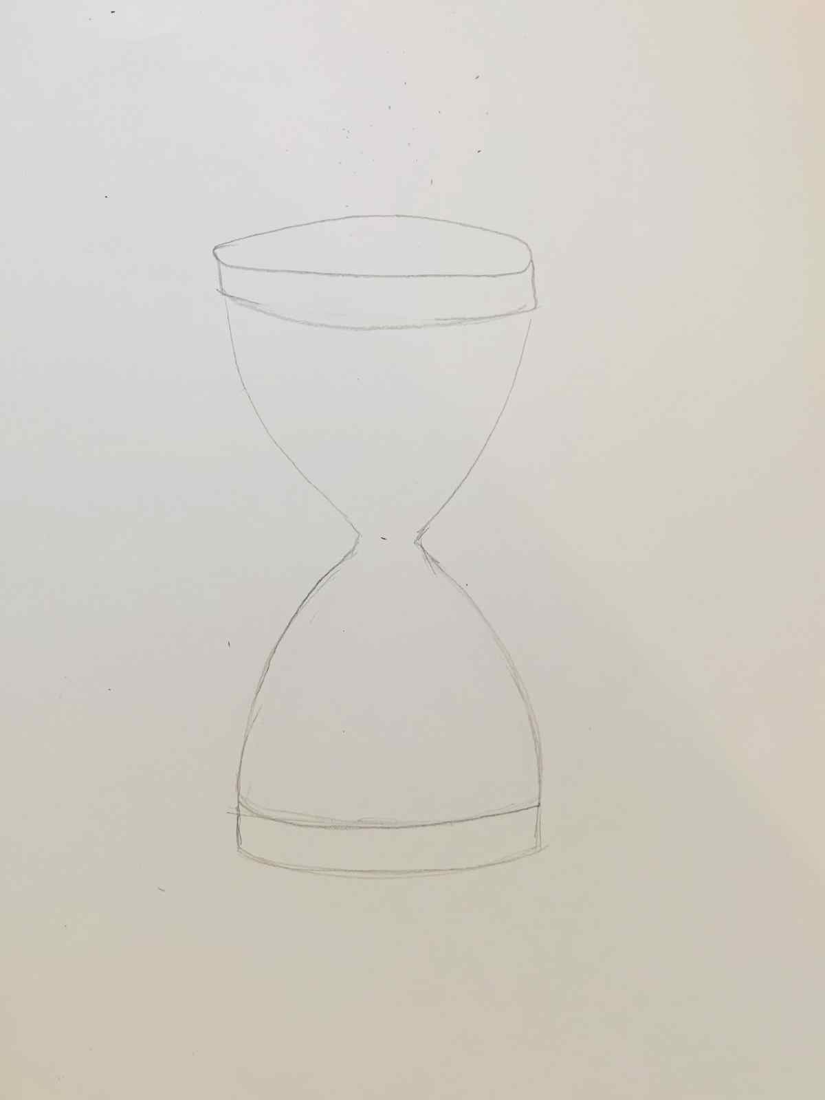 Outline of an hourglass