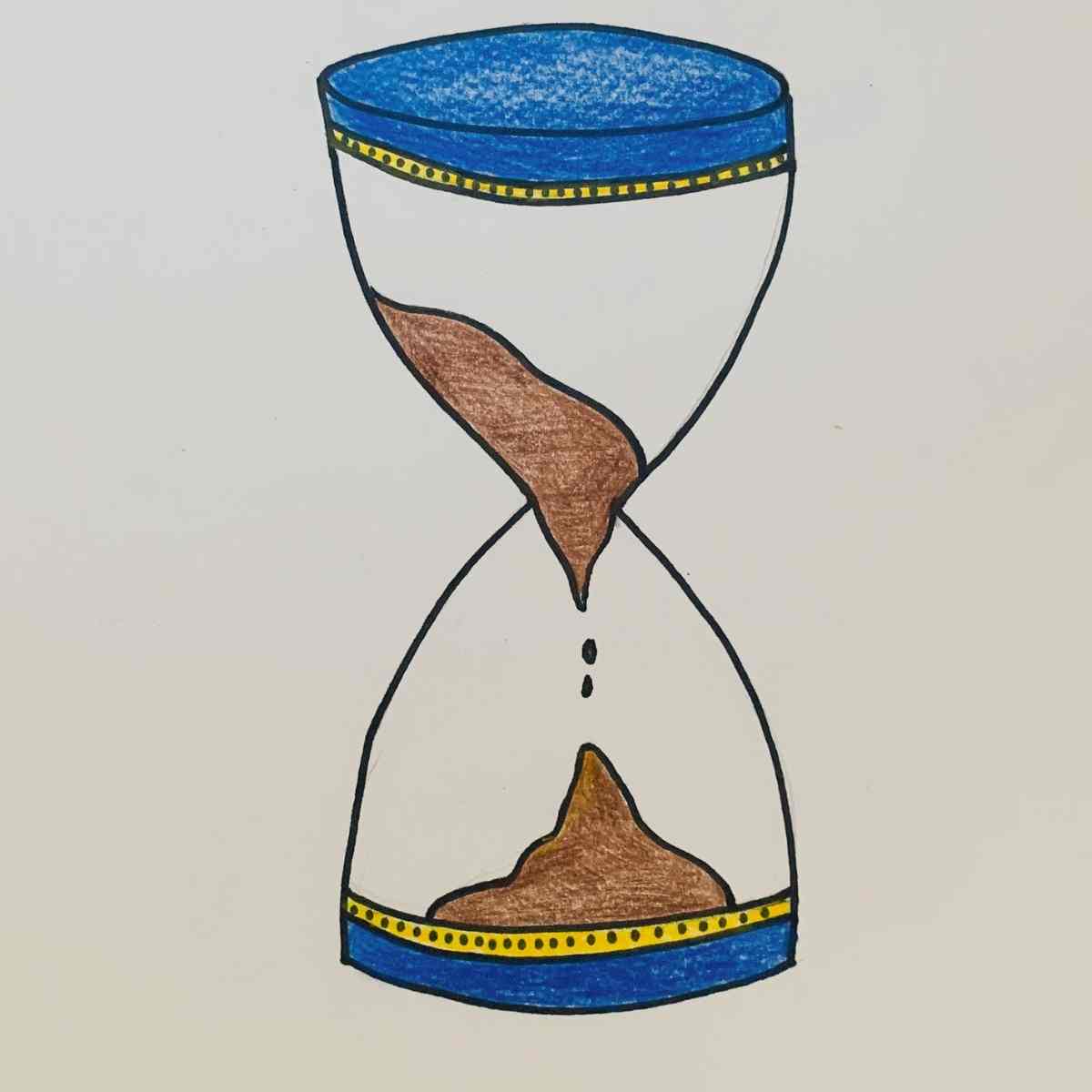 How to color an hourglass
