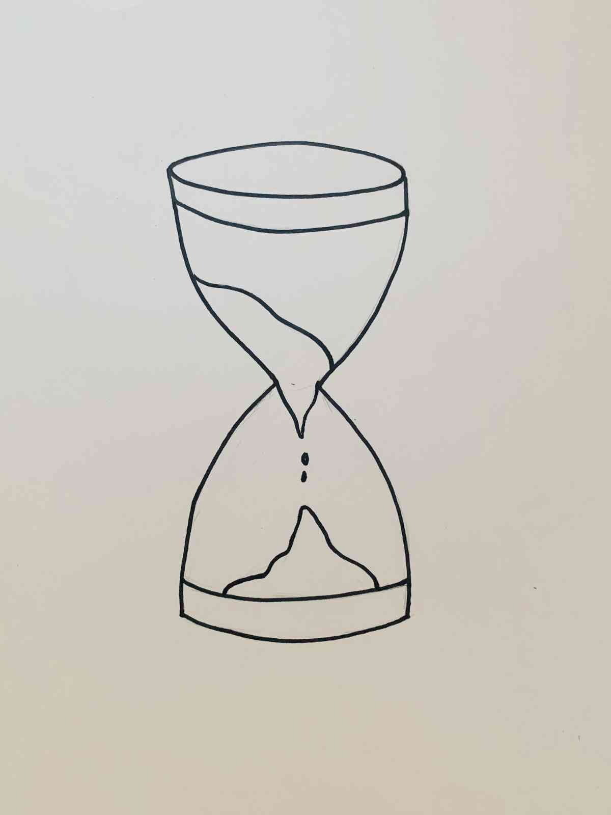 Marker hourglass drawing